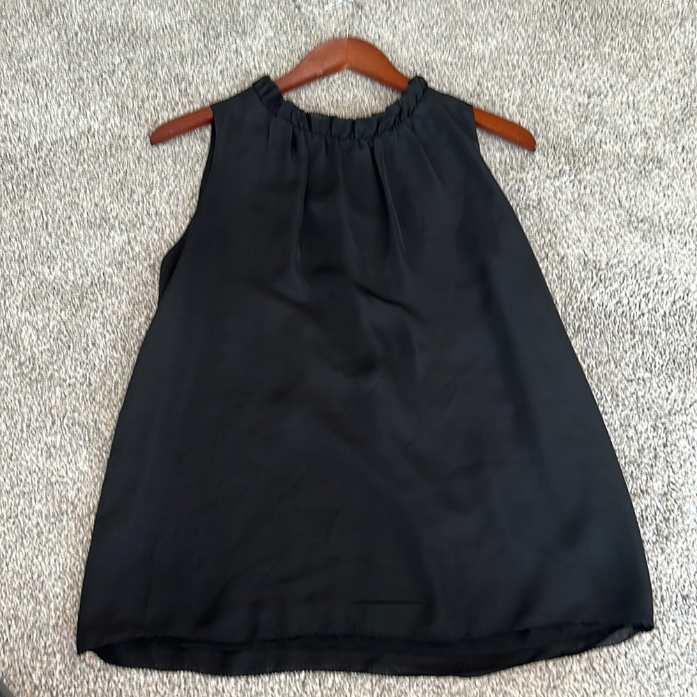 Naked Zebra Black Sleeveless Blouse